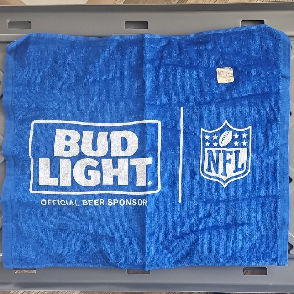 Blue NFL Bud Light Towel